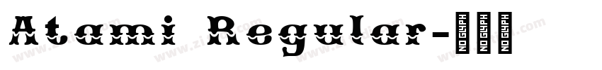 Atami Regular字体转换